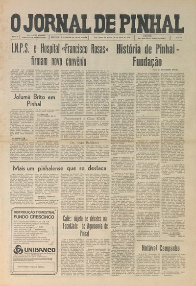 Capa de um dos jornais.