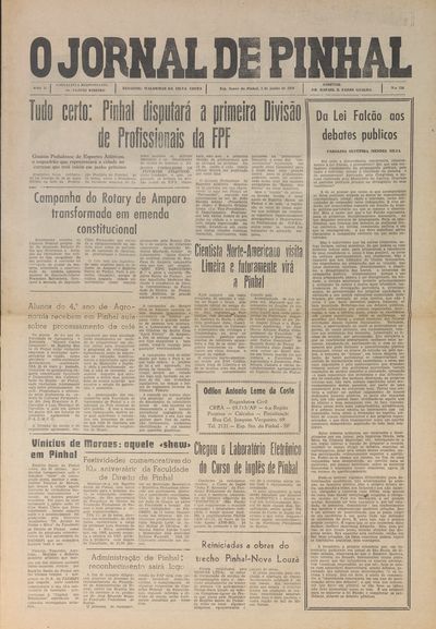 Capa de um dos jornais.