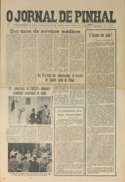 Capa de um dos jornais.