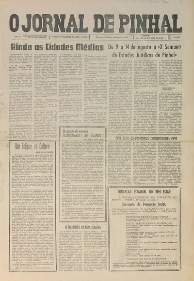 Capa de um dos jornais.