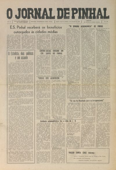 Capa de um dos jornais.