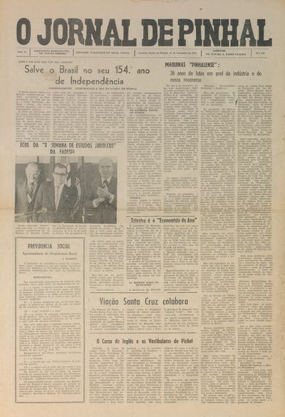 Capa de um dos jornais.
