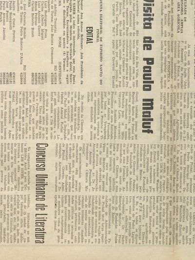 Capa de um dos jornais.