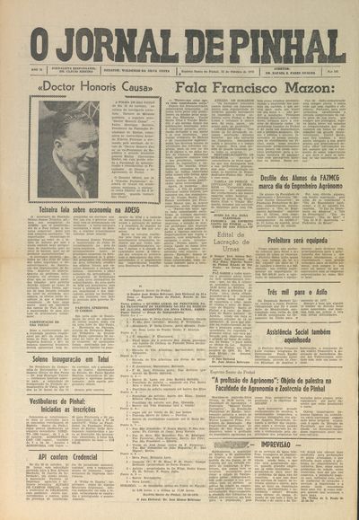 Capa de um dos jornais.