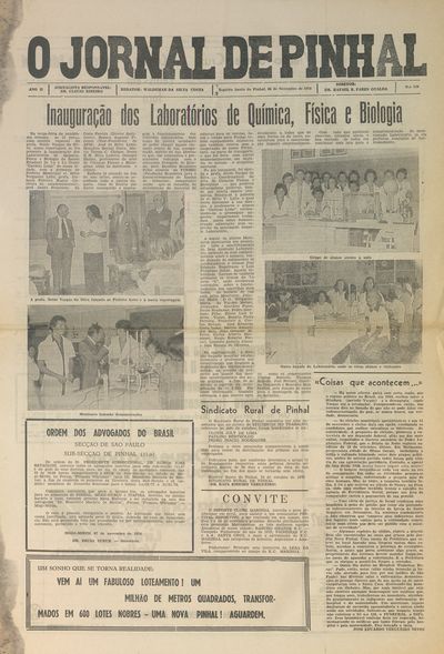 Capa de um dos jornais.