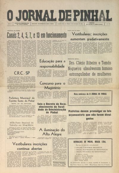 Capa de um dos jornais.