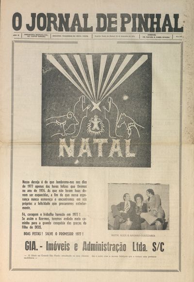 Capa de um dos jornais.