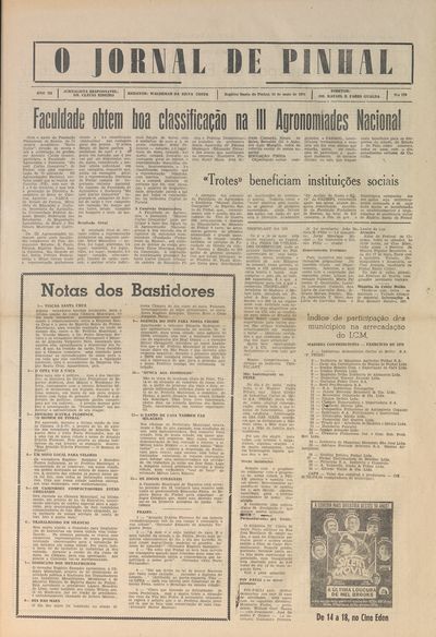 Capa de um dos jornais.