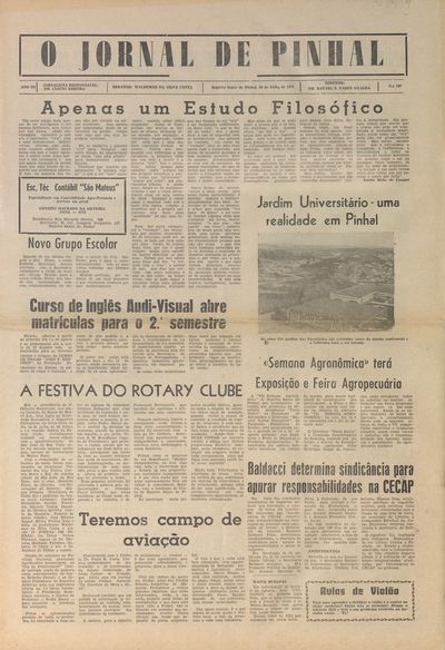 Capa de um dos jornais.