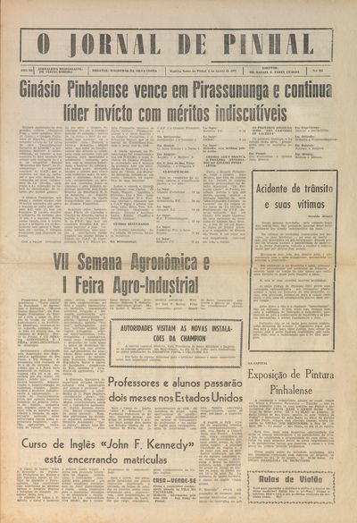 Capa de um dos jornais.