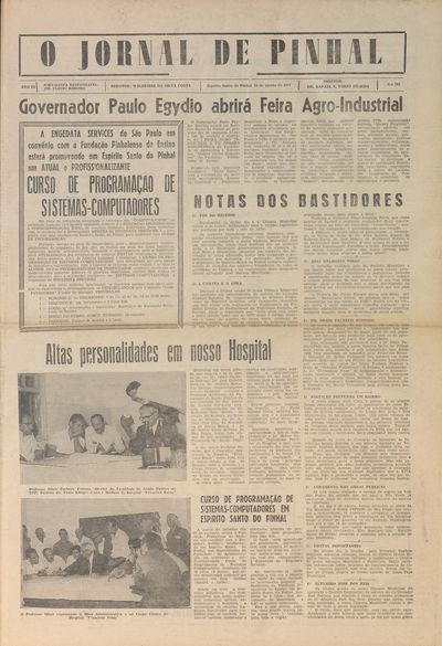 Capa de um dos jornais.
