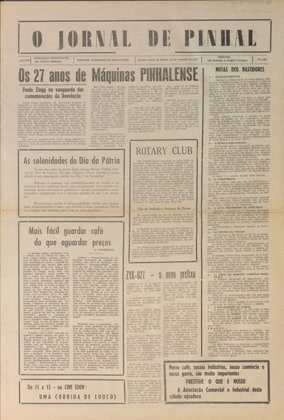 Capa de um dos jornais.