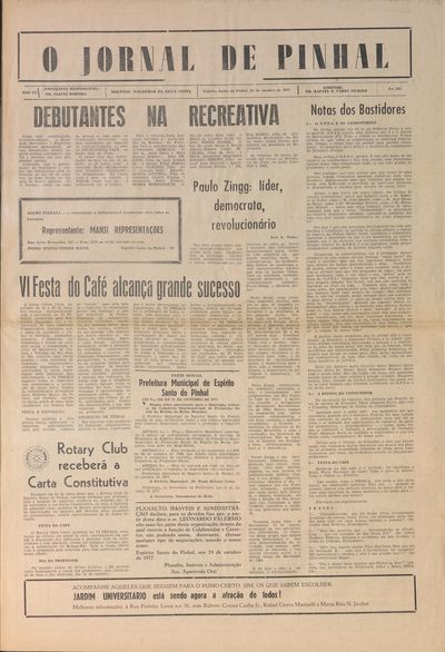 Capa de um dos jornais.