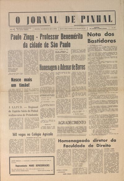 Capa de um dos jornais.