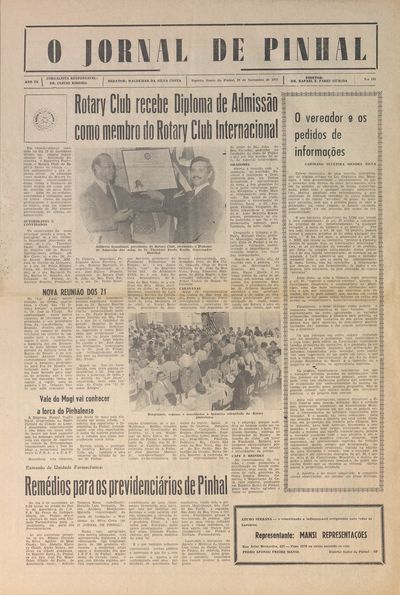 Capa de um dos jornais.