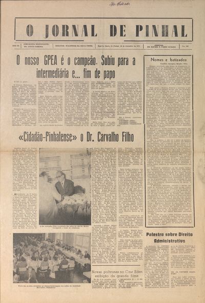 Capa de um dos jornais.
