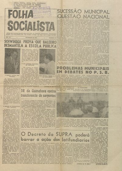 Capa de um dos jornais.