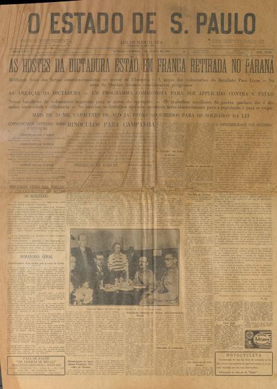 Capa de um dos jornais.