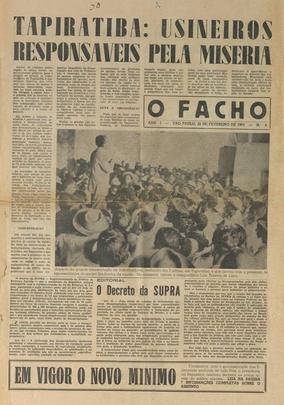 Capa de um dos jornais.