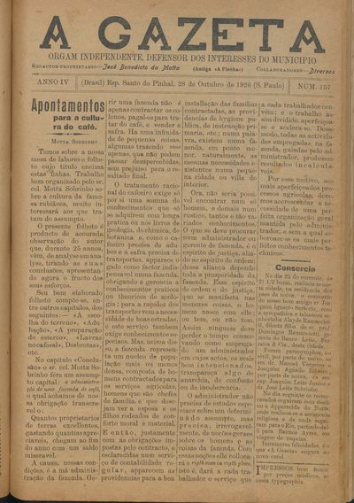 Capa de um dos jornais.