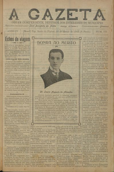 Capa de um dos jornais.