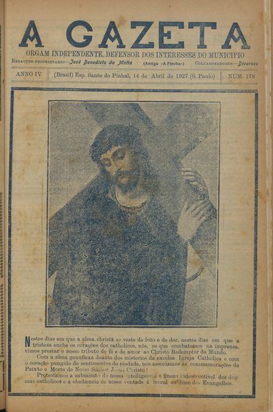 Capa de um dos jornais.