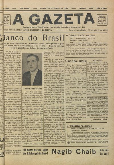 Capa de um dos jornais.