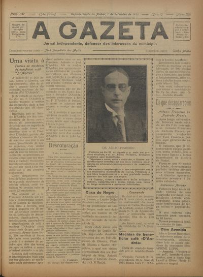 Capa de um dos jornais.