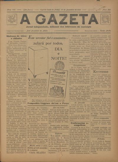 Capa de um dos jornais.