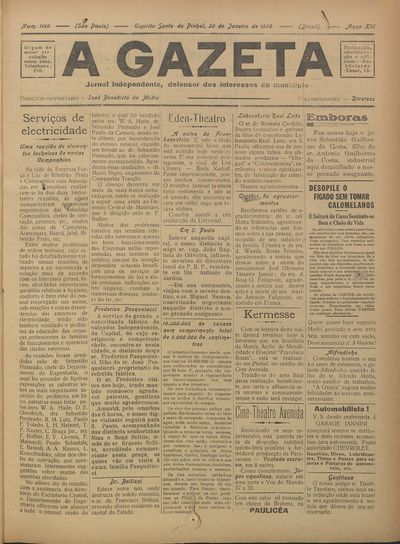Capa de um dos jornais.