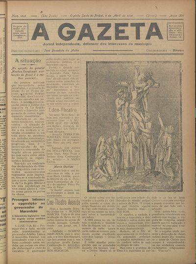 Capa de um dos jornais.