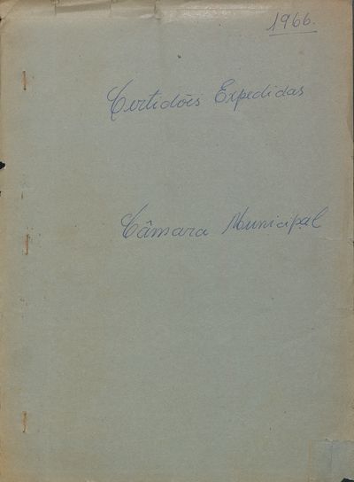 Capa de um dos livros da Câmara.