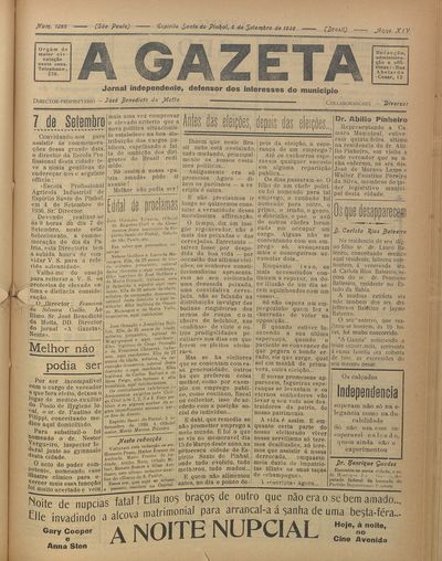 Capa de um dos jornais.