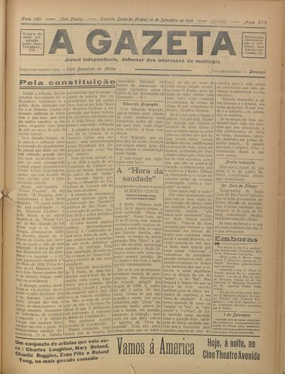 Capa de um dos jornais.
