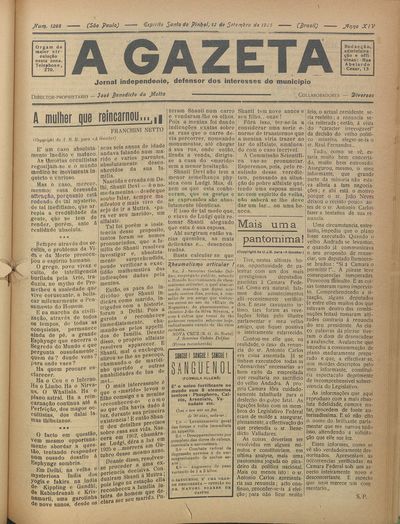 Capa de um dos jornais.