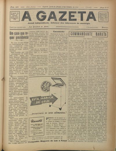 Capa de um dos jornais.