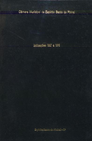 Capa de um dos livros da Câmara.