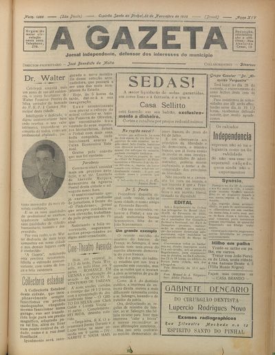 Capa de um dos jornais.