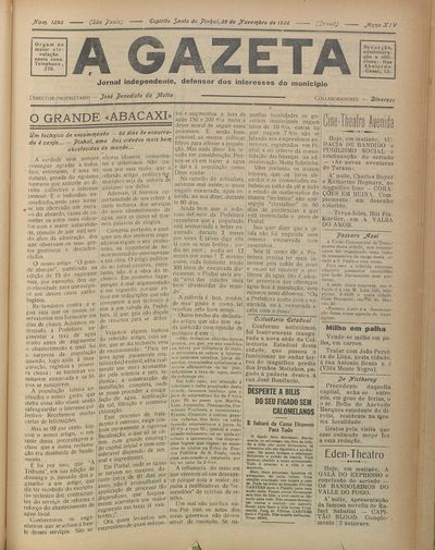 Capa de um dos jornais.