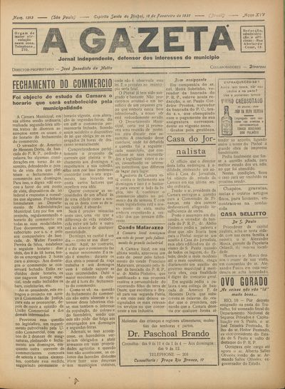 Capa de um dos jornais.