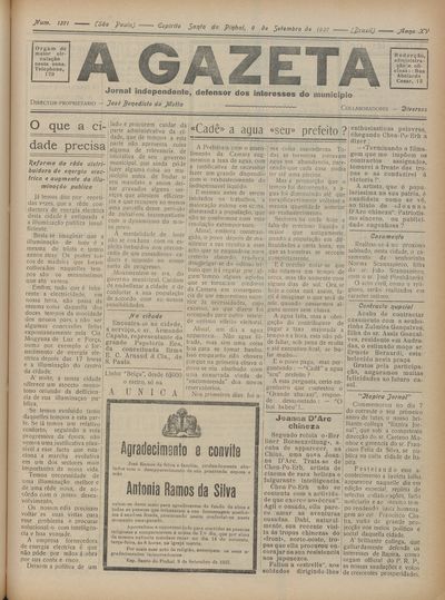 Capa de um dos jornais.