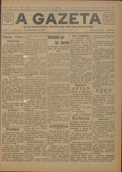Capa de um dos jornais.