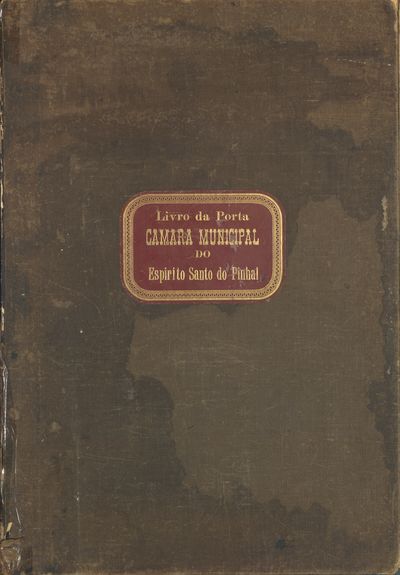 Capa de um dos livros da Câmara.