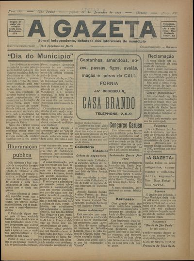 Capa de um dos jornais.