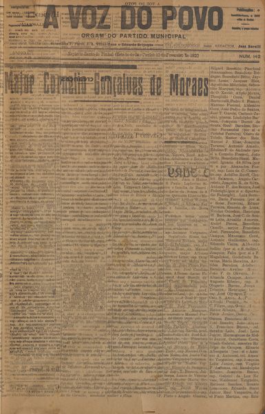 Capa de um dos jornais.