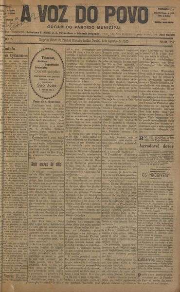 Capa de um dos jornais.