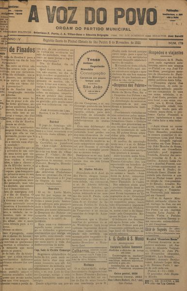 Capa de um dos jornais.