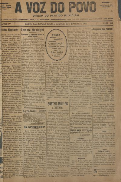 Capa de um dos jornais.