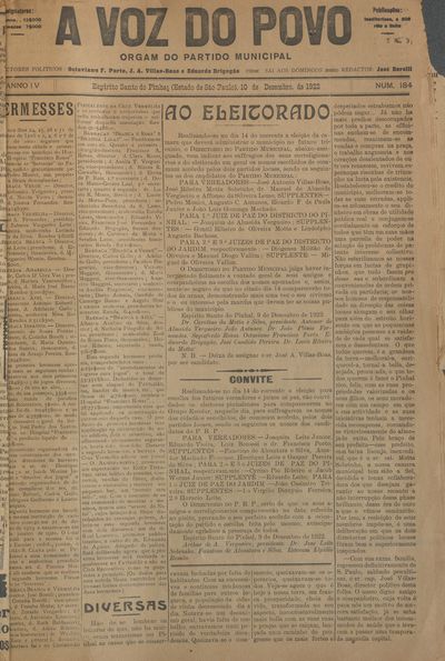 Capa de um dos jornais.