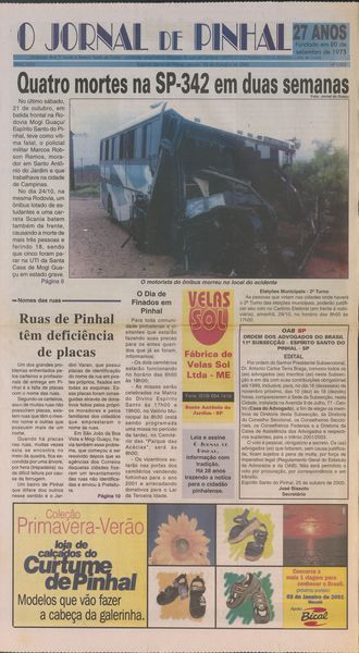Capa de um dos jornais.